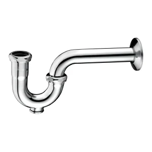 FBT Chrome Brass P-Trap with Clean-Out - P2