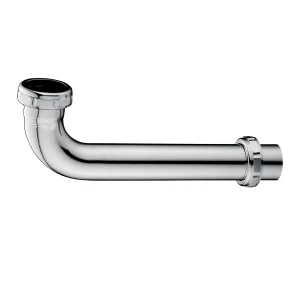 FBT Chrome Brass Slip Joint Elbow