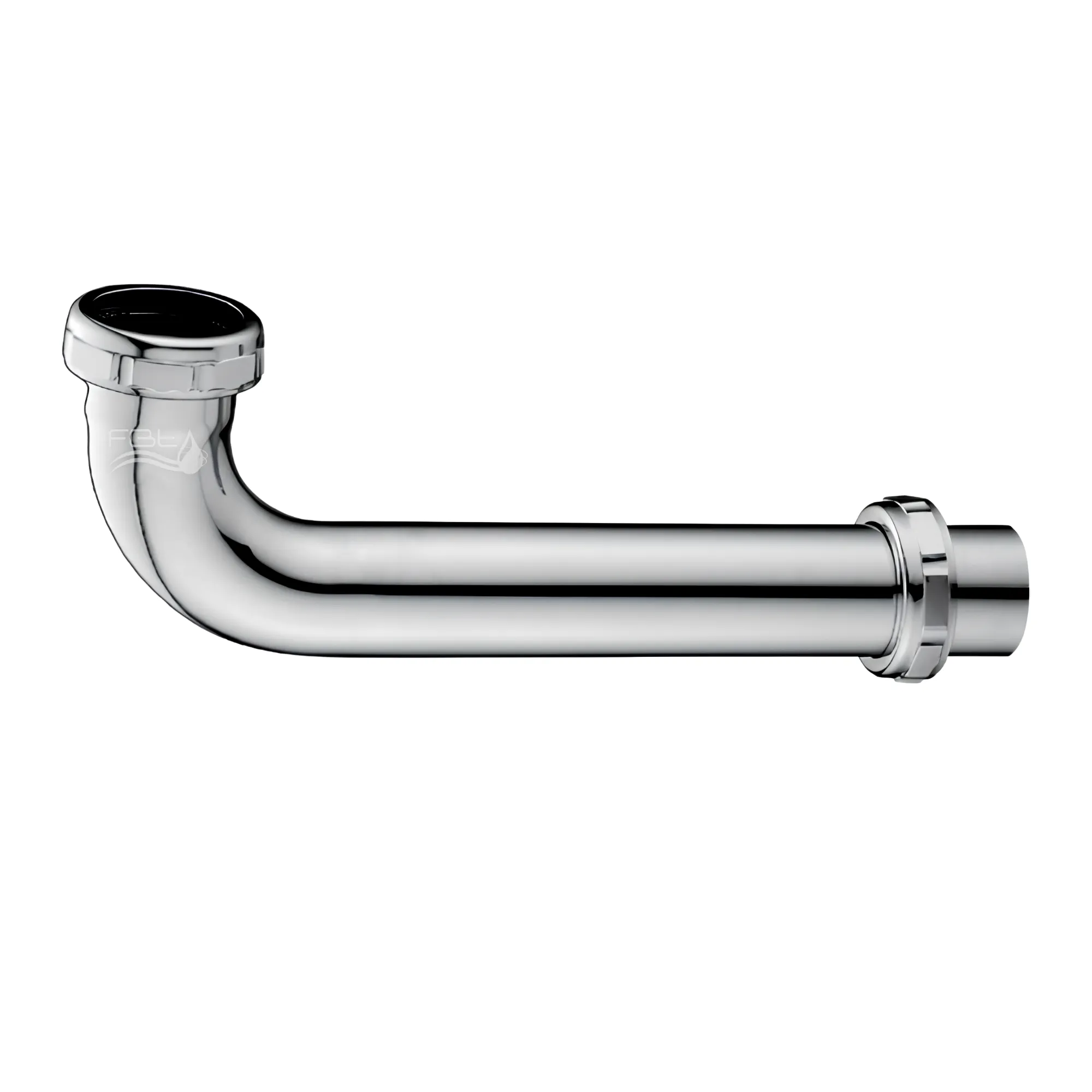 FBT Chrome Brass Slip Joint Elbow