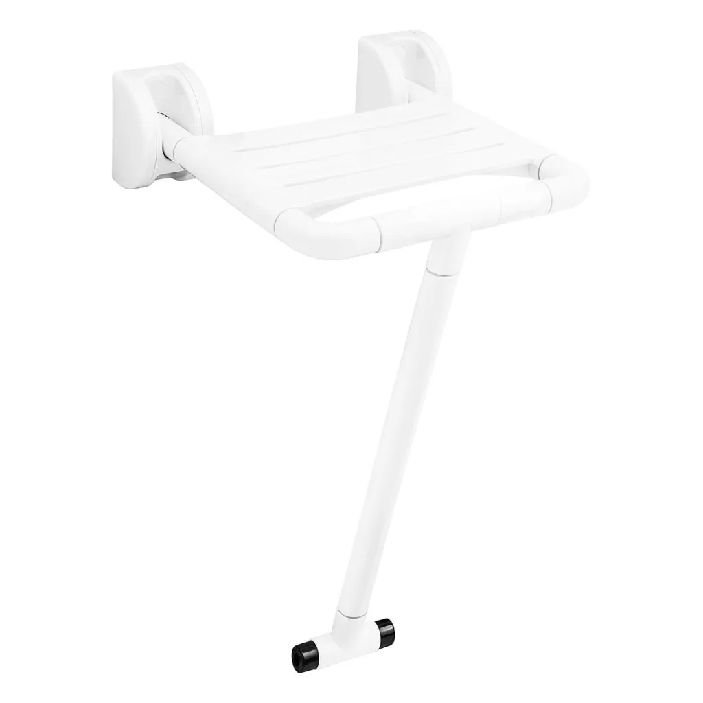 FBT Wall Mounted Shower Seat with Floor Support TS797B