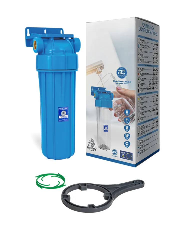 thumbnail image 2 of Aquafilter FHPR12-3V_R 10" Spin Down Water Filter Housing - 1/2" BSP, Blue (Made In Poland) 2 of 5