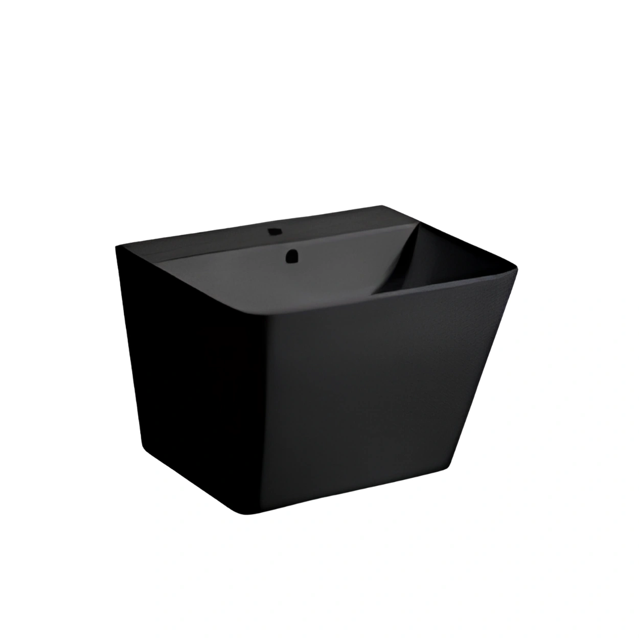 FBT Black Semi Pedestal Rectangular Basin – 909-B