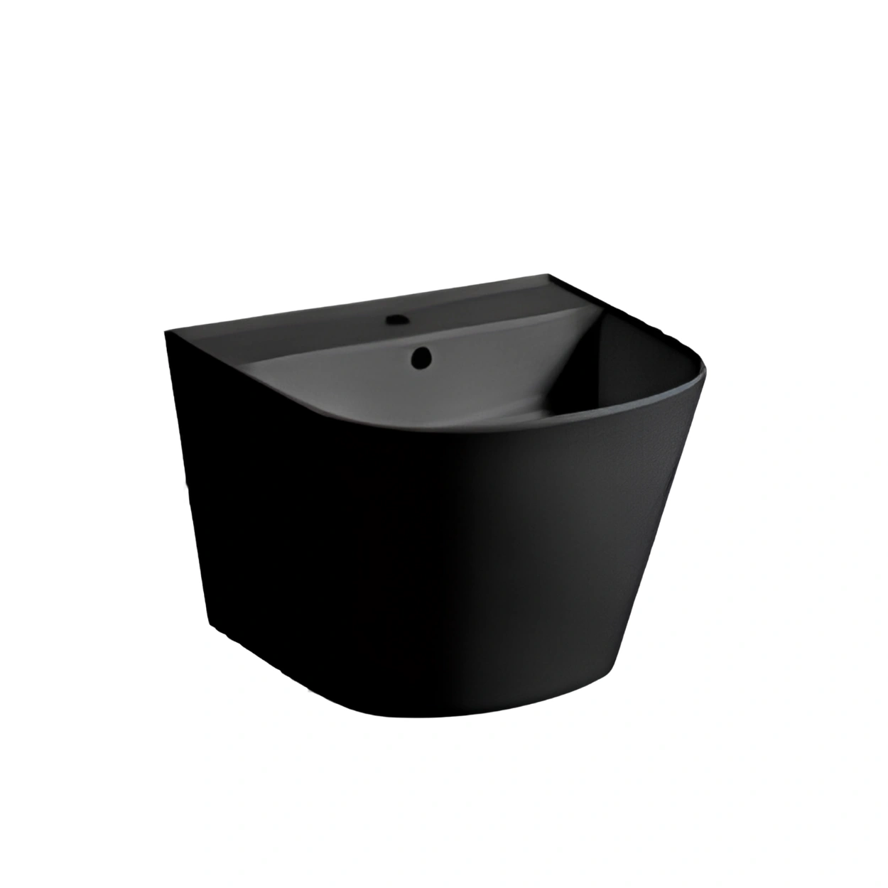 FBT Black Semi Pedestal Rectangular Basin – 910-B