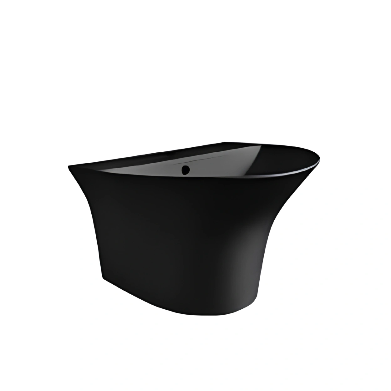 FBT Black Semi Pedestal Rounded Basin – 902-B