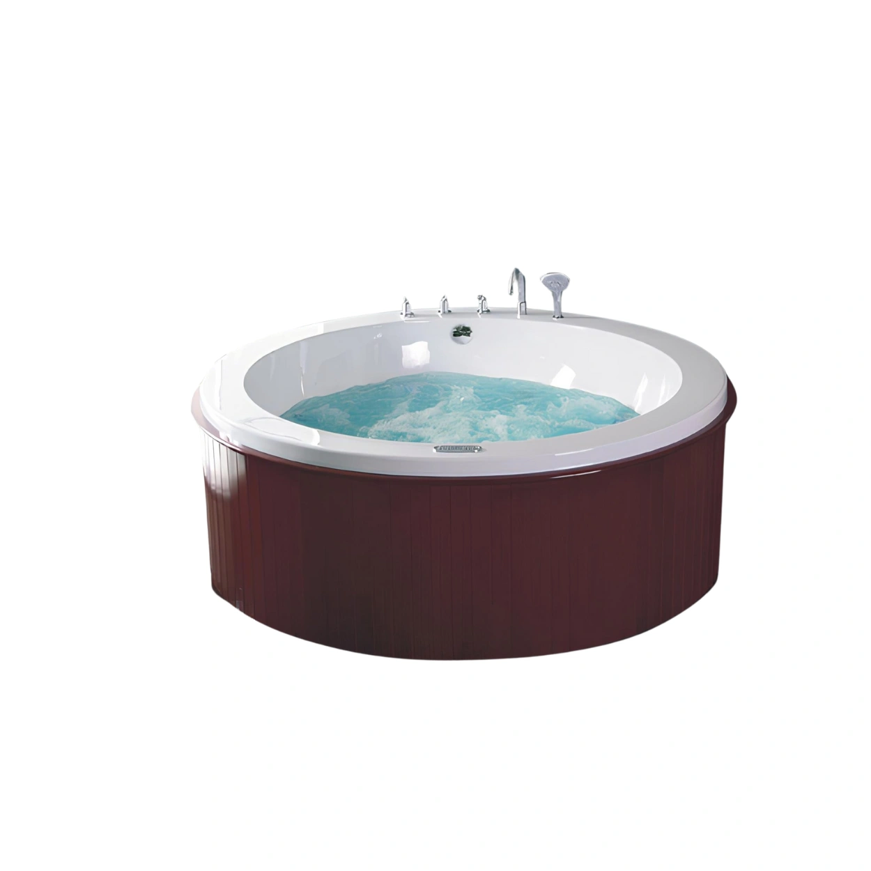 FBT Square Whirlpool Bathtub with Wooden Skirt – YG91B