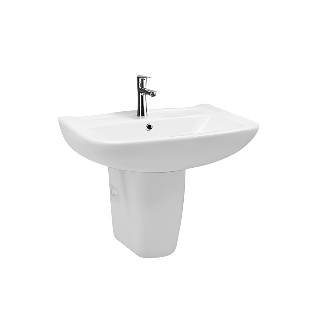 FBT White Half Pedestal Basin – B32430-W