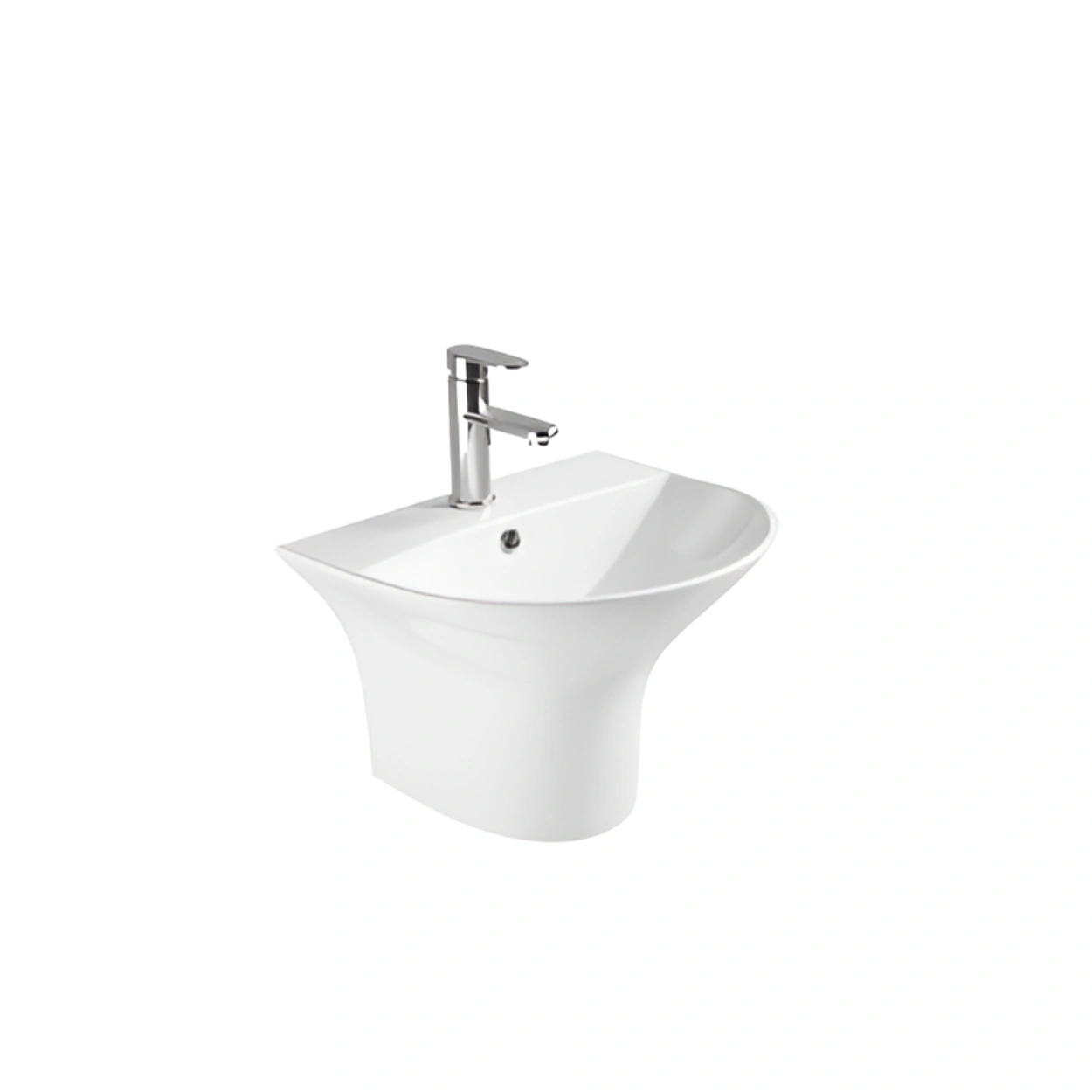 FBT White Semi Pedestal Basin – 5300C