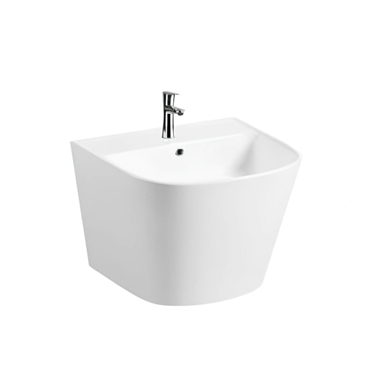FBT White Semi Pedestal Rectangular Basin – 910-W
