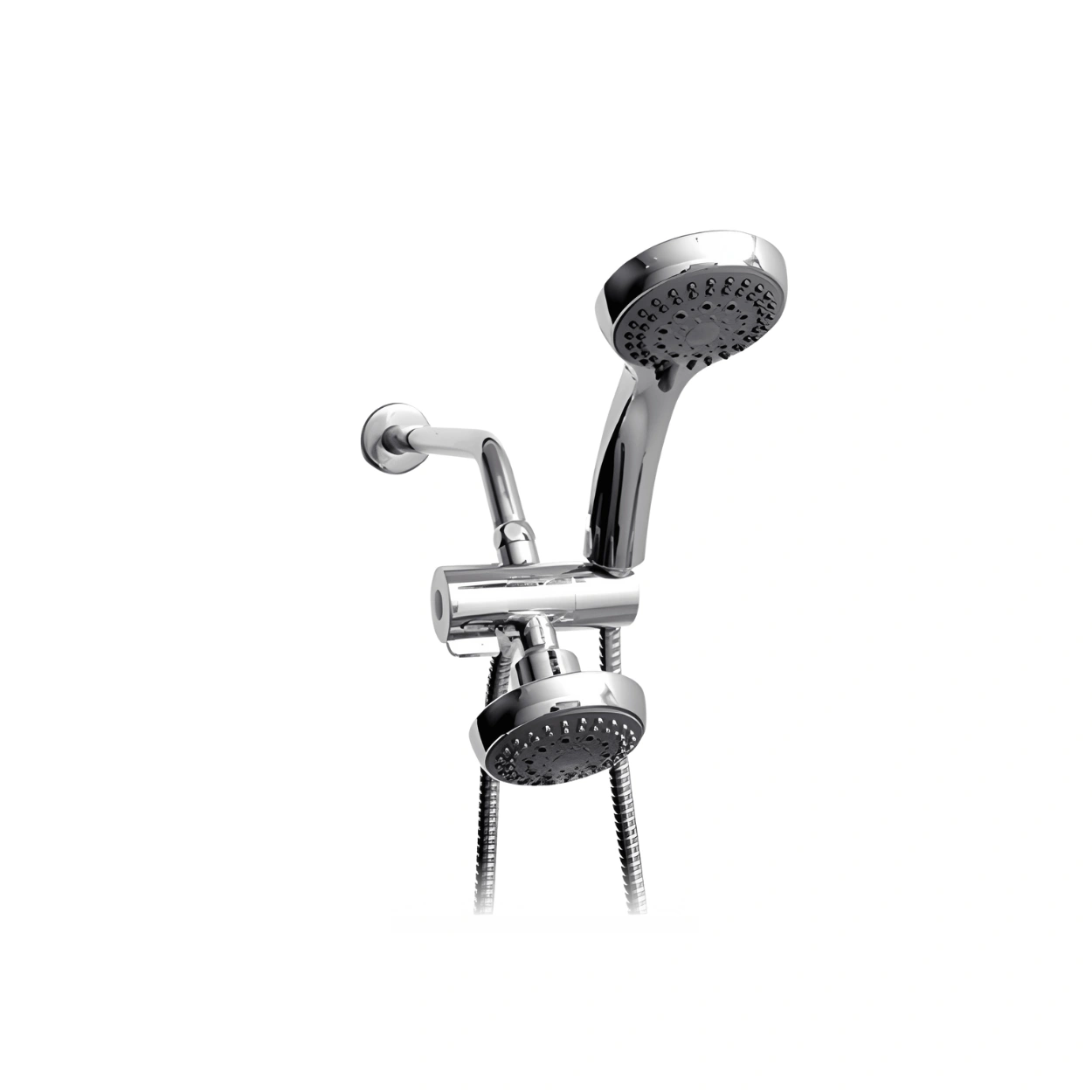 FBT AS101026 Dual Shower Head System Chrome Wall-Mounted