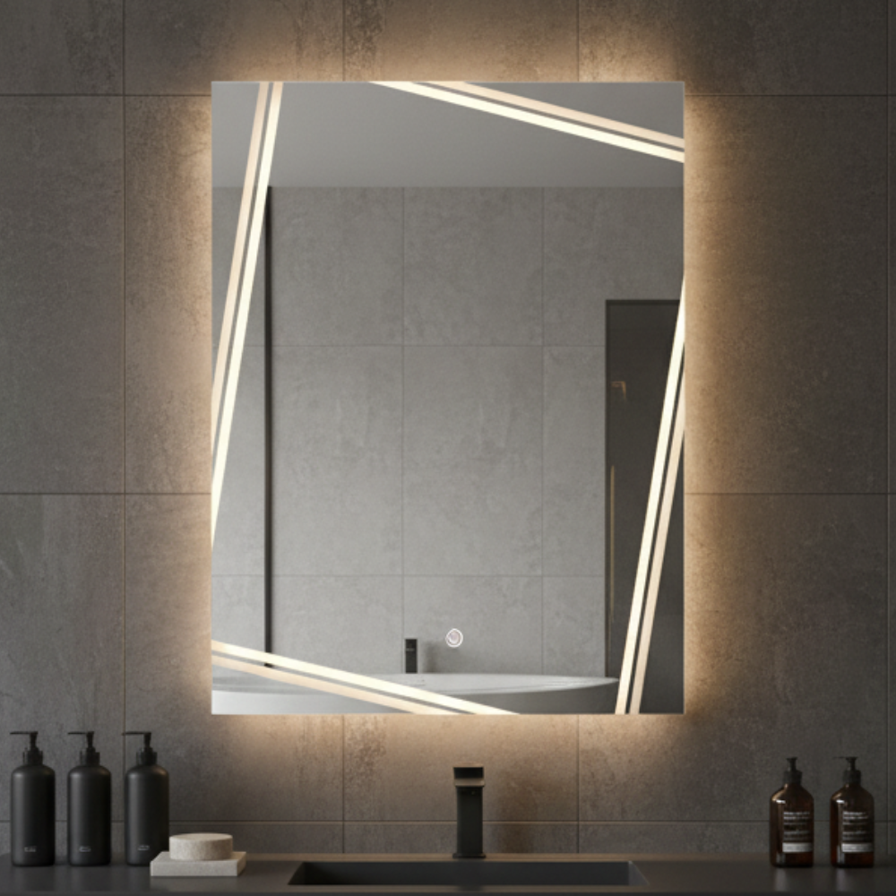 Smart LED Bathroom Mirror 2025-2 with Touch Sensor