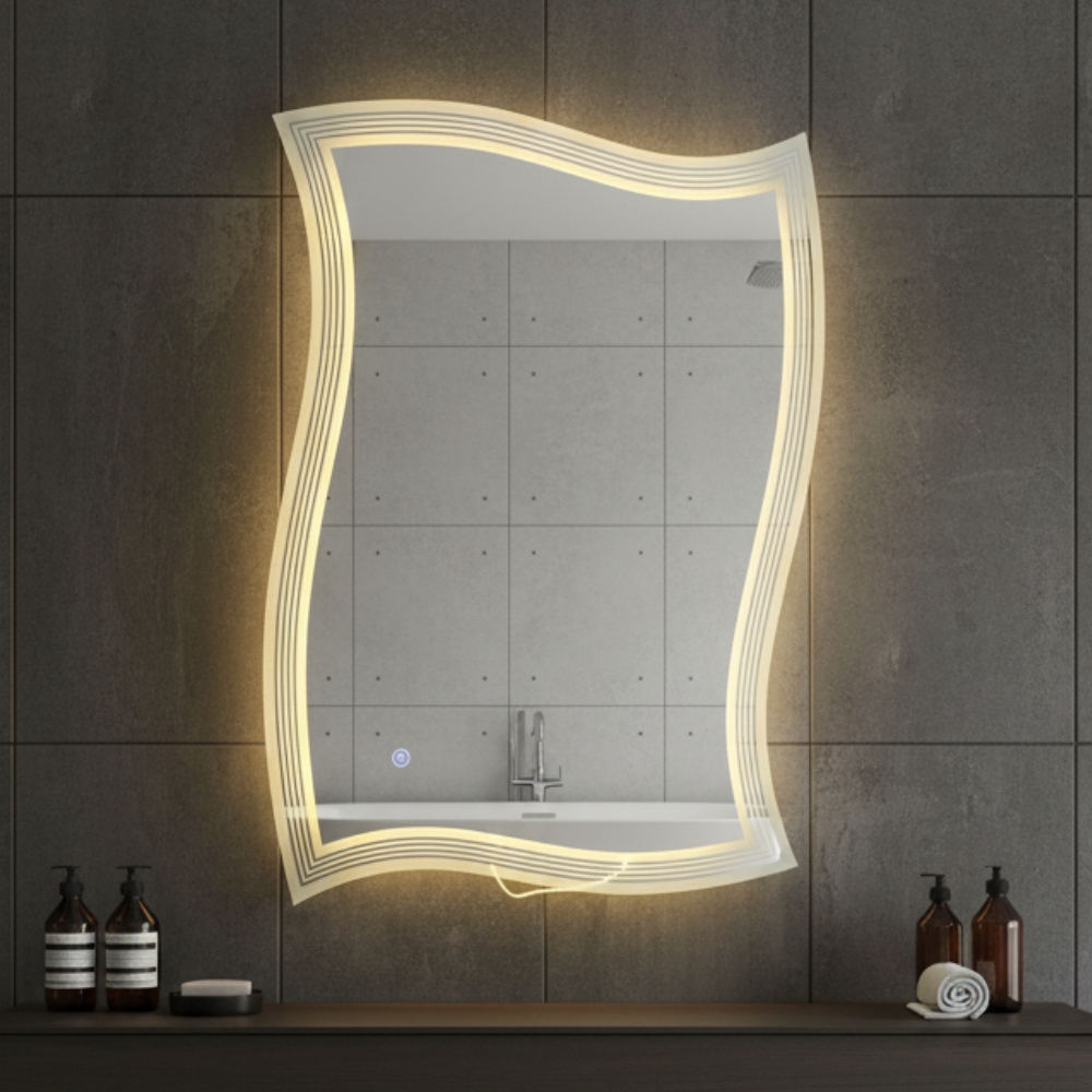 Smart LED Bathroom Mirror 2025-5 with Touch Sensor